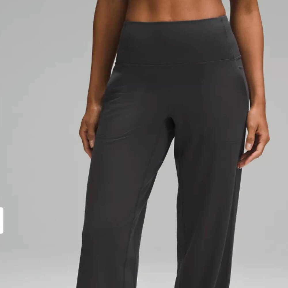 Black Lululemon align wide leg pants